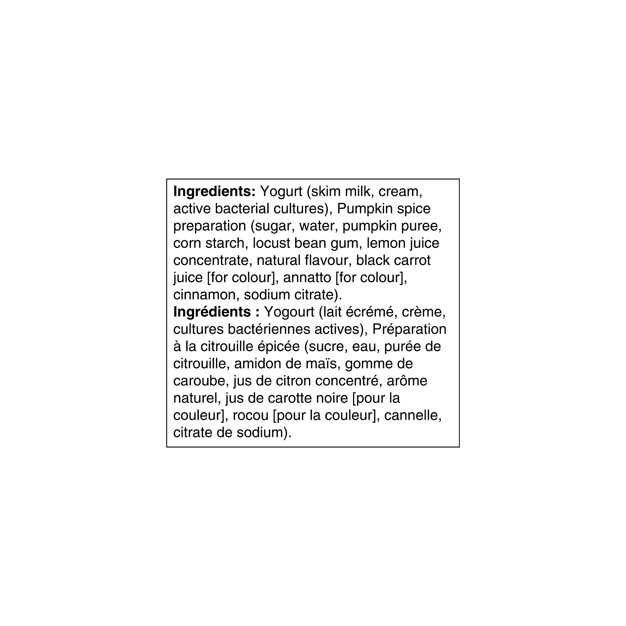 Oikos Yogourt Grec, édition limitée, citrouille épicée 4 x 100 g