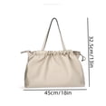 thumbnail image 3 of Women's Faux Leather Oversized Drawstring Pouch Tote, 3 of 5