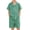 Gray-green, variant on Boys 2 Pieces Summer Beach Outfits Short Sleeve Button Down Shirts and Shorts Vacation Texture Sets for Kids