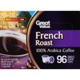 thumbnail image 5 of Great Value French Roast Single Serve Coffee Pods, Dark Roast, 96 Count, 5 of 6
