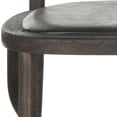 thumbnail image 6 of SAFAVIEH Kenny Contemporary Wood Solid Dining Bistro Chair, Antique Black (Set of 2), 6 of 7