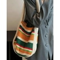 thumbnail image 2 of Kukuzhu Striped Crocheted Shoulder Bag for Women Colorful Woven Crossbody Hobo Knitted Tote Bag Tote Cute Purse, 2 of 6