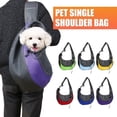 thumbnail image 2 of Pet Sling Tote, Breathable Mesh Messenger Messenger Bag, Comfortable Portable Dog Travel Sling Shoulder Bag, with Front Pocket, Suitable for Small and Medium Dogs and Cats Up to 13 Pounds, 2 of 4
