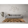 thumbnail image 3 of Ahgly Company Indoor Rectangle Abstract Brown Modern Area Rugs, 4' x 6', 3 of 4