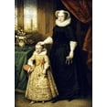thumbnail image 2 of Lens, Bernhard 11x14 Black Ornate Wood Framed with Double Matting Museum Art Print Titled - Mary, Queen of Scots, 2 of 4