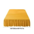 thumbnail image 3 of Leodye Solid color Chic Queen Bed Skirt - Easy Fit Scallop Edge Pleated Bedskirts, Drop Anti-Slip Dust Ruffle, Thick Fabric for Enhanced Privacy, Pre-Washed for Long-Lasting Use, 3 of 6