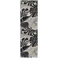 thumbnail image 2 of Addison Rugs Dream Shag Premium Machine Washable Transitional Large Leaves Midnight Runner Rug, 2'3" x 7'6", 2 of 8