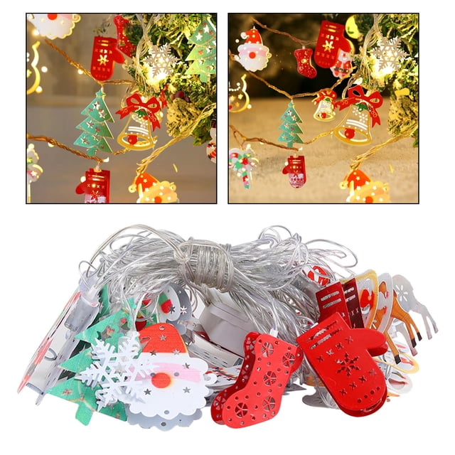 Luces navideñas BLESIY 5M 50 Luces colgantes exteriores decoración para patio porche