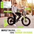 thumbnail image 2 of Jasion EB5 Sport 750W Electric Mountain Bike for Adults, 80-Mile 20" Fat Tire Ebike with Rear Rack & Removable Water Bottle Holder, App Controlled, Black, 2 of 8