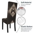 thumbnail image 6 of ZICANCN Retro Gaming Area Warning Chair Protectors Seat Covers , Dining Chair Slipcovers for Dining Room Hotel Kitchen Gamer Zone Sign, 6 of 8