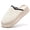 Khaki(NewStyle), variant on BERANMEY Cozy Platform Fuzzy Slippers for Women and Men Short Ankle Slippers with Anti-Slip Sole Lined with Warm Furry Perfect for Indoor & Outdoor Use
