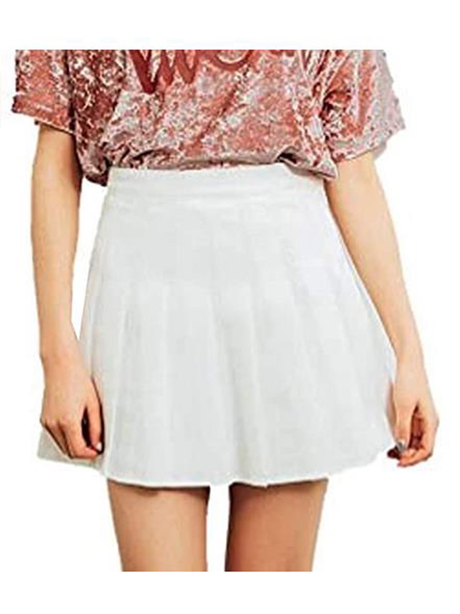 Alfani Chiffon A-line Skirt Marble Layers BLUE Elastic Waist Back Zip  Medium 