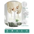 thumbnail image 2 of Brown Ombre Daisy Tie Up Curtains for Windows 63 Inch Length Balloon Curtains Kitchen Adjustable Balloon Window Shade Farmhouse Vintage Floral Botanical Tie Up Valance Bathroom Curtain Window 42"x63", 2 of 6