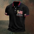 thumbnail image 5 of XDZJLR Mens Polo Shirts 250Th Anniversary Patriotic Short Sleeve Casual Comfort Commemorative Graphic Collared Independence Day 4Th Of July Shirts Men S-5Xl, 5 of 5
