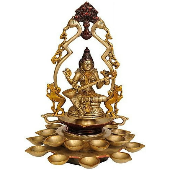 Exotic India Goddess Saraswati Lamp