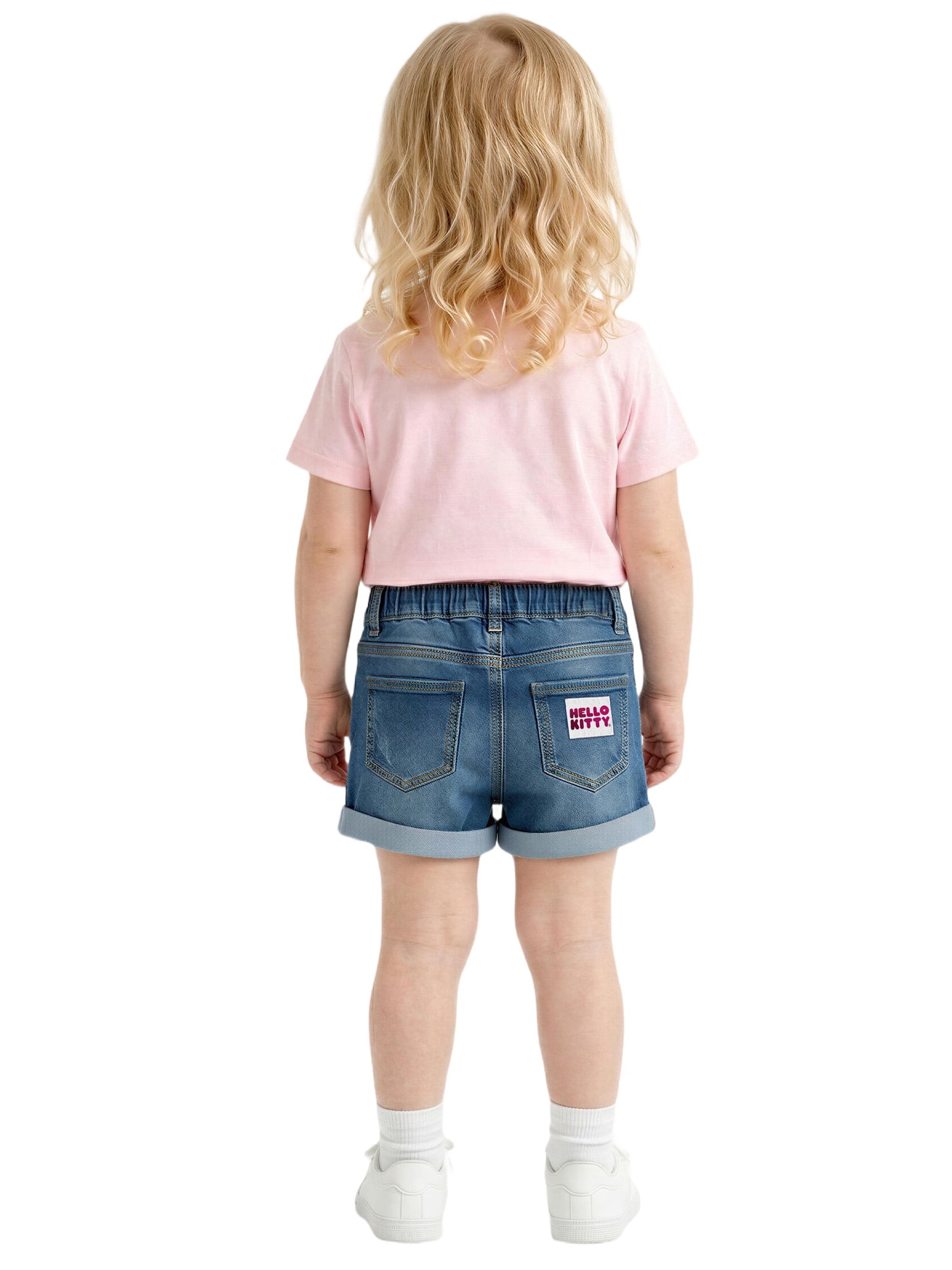 Hello Kitty Toddler Girls Denim Short, Sizes 12 Months - 5T