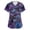 04-Light Purple, variant on Women Scrubs Sets Clearance Sale,Halloween Scrub Top Women Plus Size Women'S Cute Printed Short Sleeve V-Neck Nurse Care Worker Uniform Scrubs Top,Army Green,XXXL