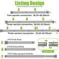 thumbnail image 2 of Tension Curtain Rod to Adjustable Curtain Rod No Drilling Shower Rod Expandable Spring Rod Tension Rod Pressure Tension Curtain Rod Spring Curtain Rod for Bathroom Window, 2 of 6