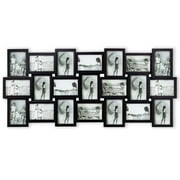 Photo Frame Picture Frame 21 Piece Wall Picture Collage Collection Set - Massive Multiple Photo Sockets 6x4 inch Black Display Frames
