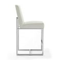 thumbnail image 4 of Manhattan Comfort Element 24.8" Faux Leather Counter Stool in White (Set of 2), 4 of 6