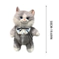 thumbnail image 3 of Leodye 1PCS Ragdoll Backpack Toy Cute Kitty Double Shoulder Bag Design Girls Lovely Kitty Doll Plush Backpack Toy, 3 of 8