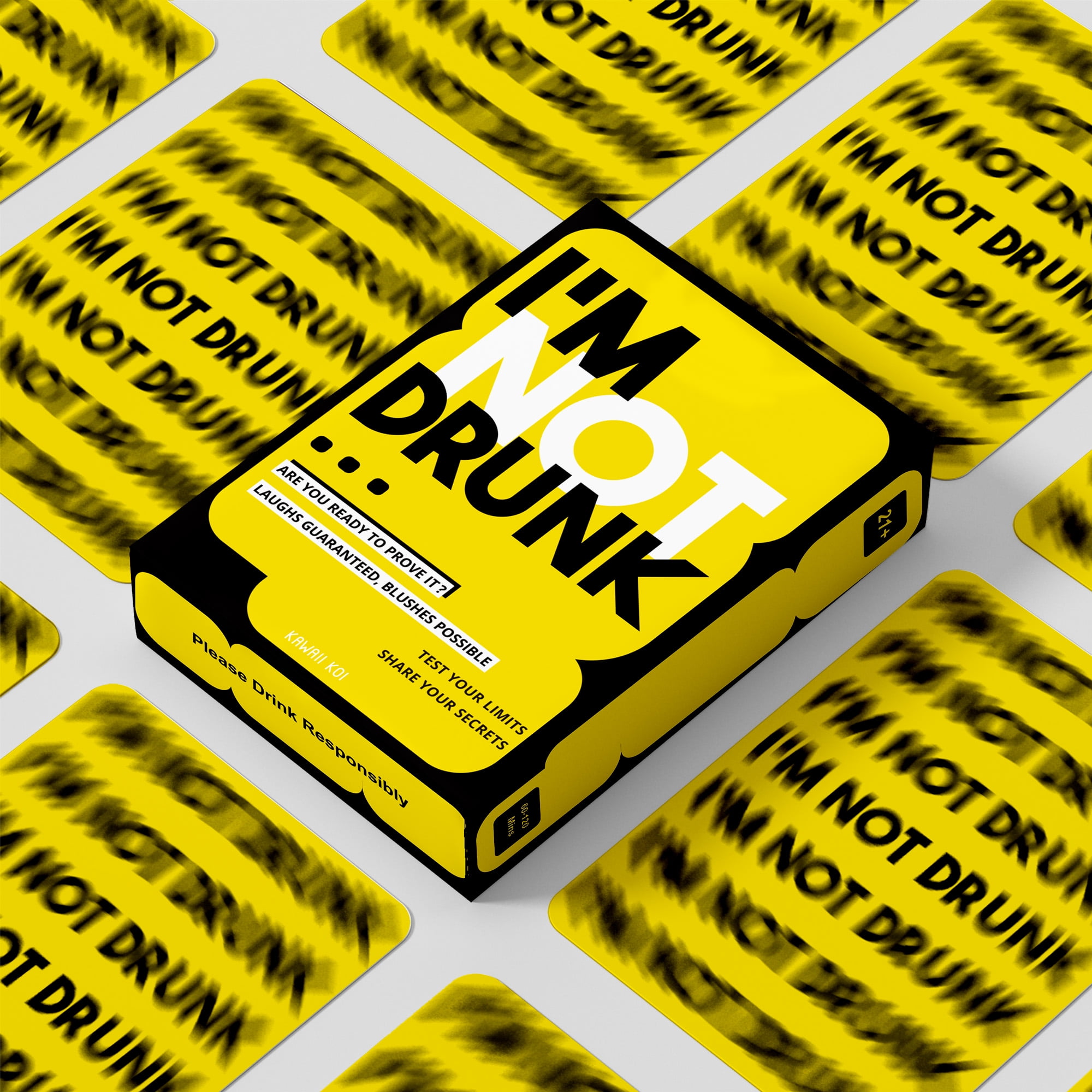 I'M NOT DRUNK Party Drinking Game for Adults, 55 Cards, Funny Game for Game Night, 21st Birthday and Bachelorette Gift