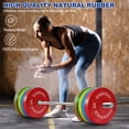 thumbnail image 3 of BalanceFrom Olympic Bumper Plate Weight Plate with Steel Hub, Color Coded, 370 lbs Set, Multiple Packages, 3 of 40