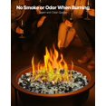 thumbnail image 4 of VEVOR 10 LBS Fire Glass 1/2-Inch Fireplace Glass Rocks for Fire Pit Copper Gold Clear, 4 of 9