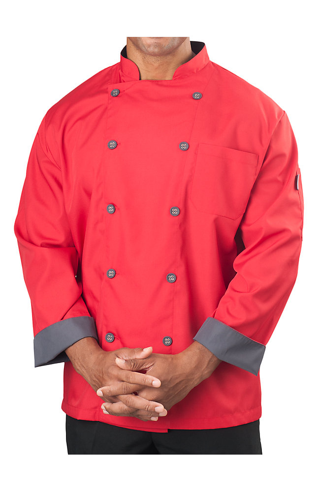 Big Men's Long Sleeve Active Chef Coat