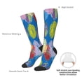 thumbnail image 4 of Vsdgher Colorful floral Knee Socks, High Socks Long Stretchy Sock Women Knee High Stocking, Long Socks for Women, 4 of 6
