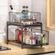 thumbnail image 4 of Organizador de armario de cocina, cajón deslizante, soporte de condimentos de 2 niveles para debajo del fregadero, 4 of 7