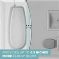Zenna Home Never Rust Aluminum Tension Curved Shower Rod