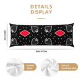 thumbnail image 3 of Fotbe Card Suits Funda para Almohada Corporal con Diseño, Funda de Microfibra Ultrasuave de 20x54 Pulgadas, Ropa de Cama Elegante, 3 of 7