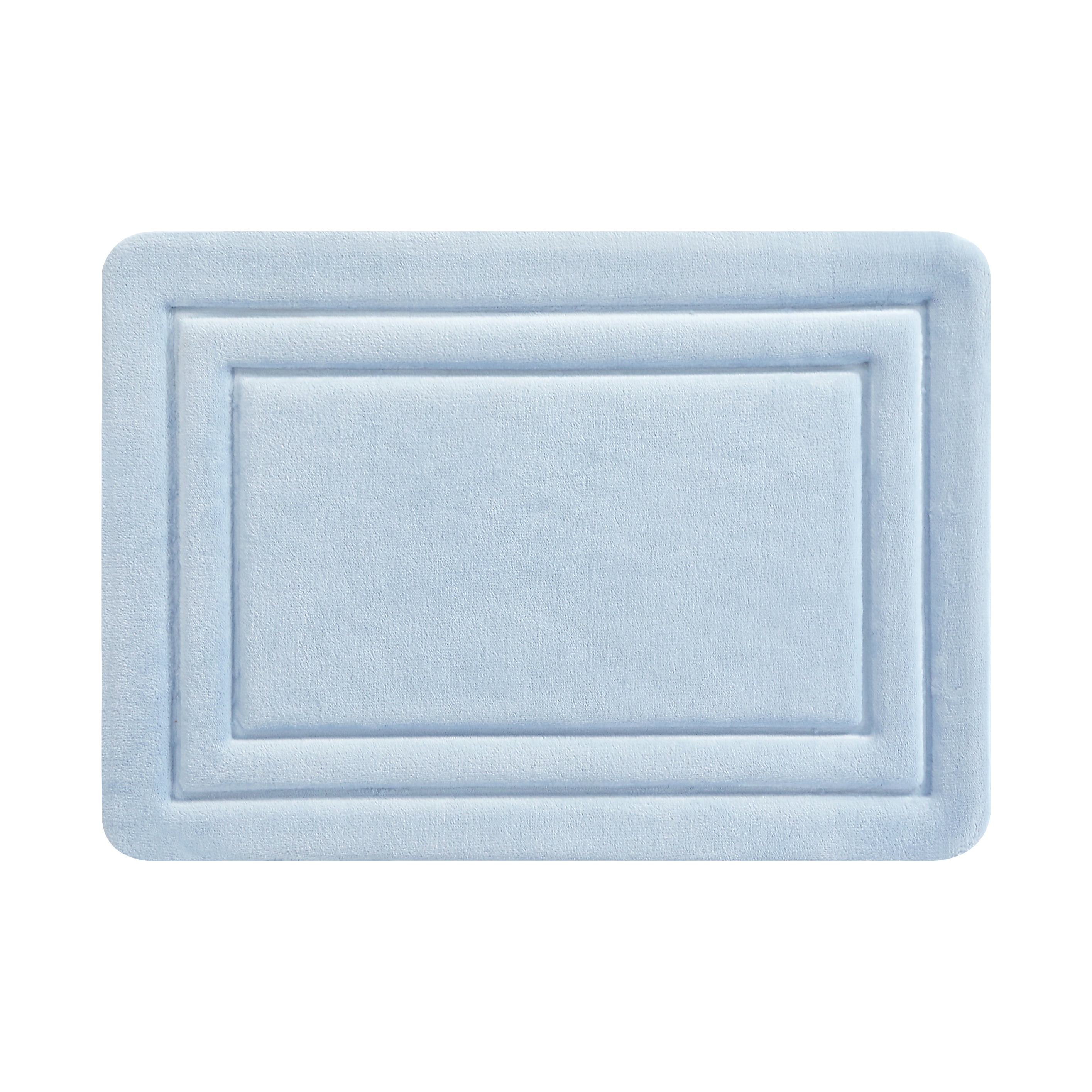 Truly Calm Antimicrobial Memory Foam Bath Rug, Set of 2 - Blue