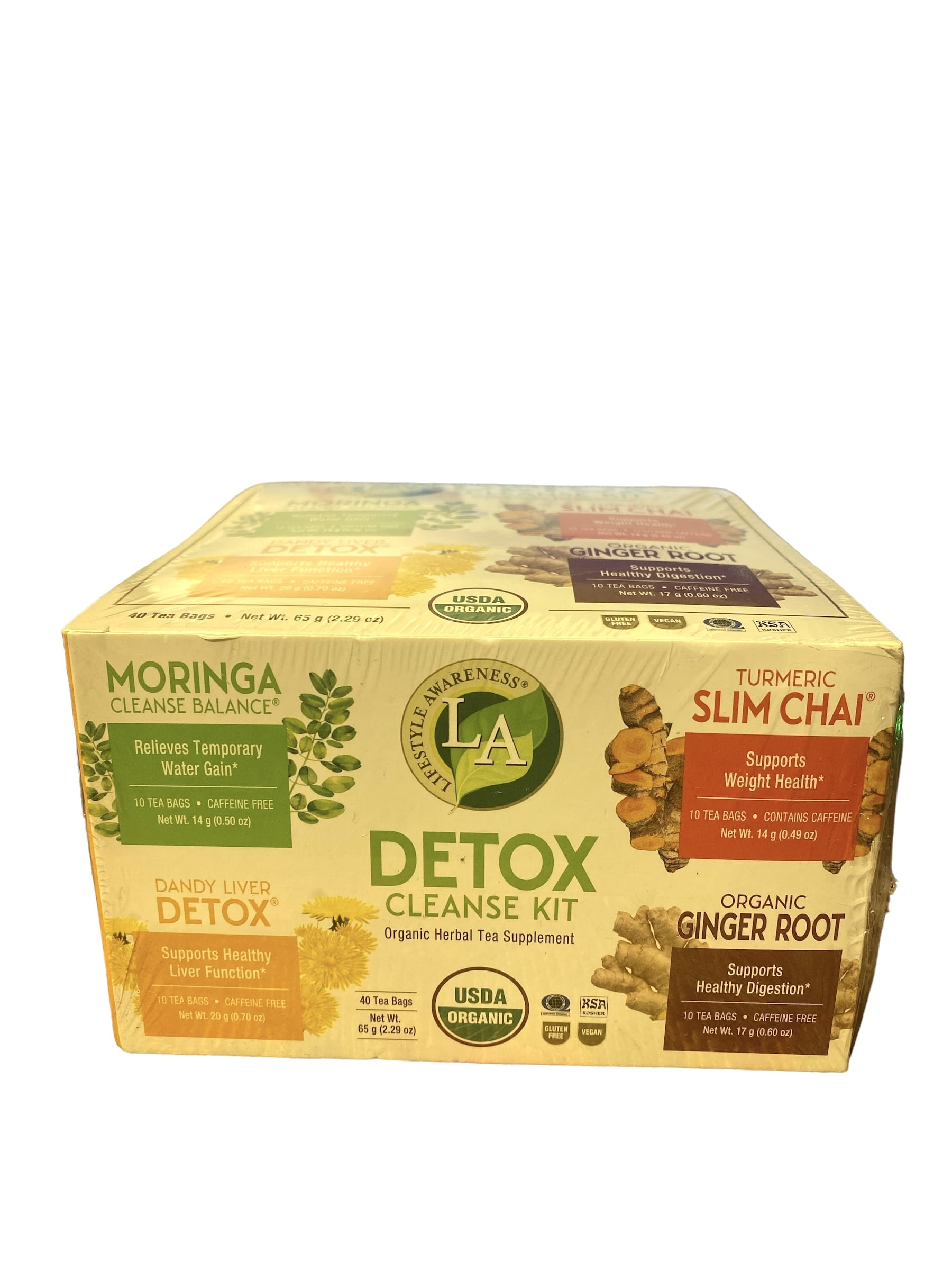Lifestyle Awareness Detox Cleanse Kit, 40 Tea Bags, Organic Herbal