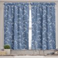 thumbnail image 2 of Ambesonne Autumn Valance & Curtain, Monotone Daisy Love Bouquets, 55"x30", Ceil Blue Burnt Sienna, 2 of 7