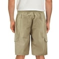 thumbnail image 3 of Men's Drawstring Elastic Waist Multi Pocket Lightweight Cotton Cargo Shorts (Beige, 40), 3 of 4