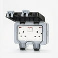 thumbnail image 2 of Electrical Outdoor Switched Socket 2g Dp 13a1pcsgrey, 2 of 4