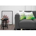 thumbnail image 3 of Ambesonne Music Throw Pillow Cover 2 Pack, Piano Keys Green Curvy, 24", Lime Green Black White, 3 of 5