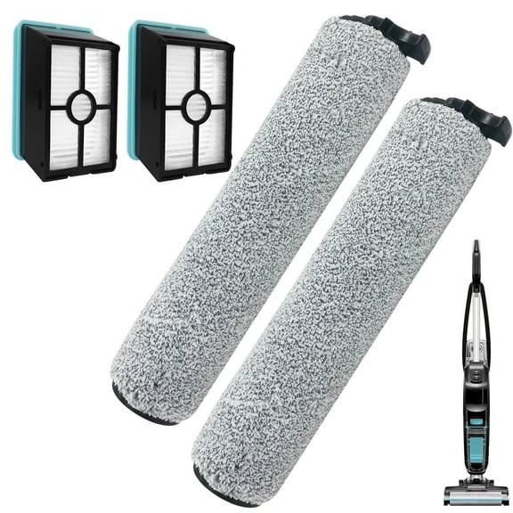Home Times Roller Brush Filter for Bissell Crosswave HF2/3845N/3831 Floor Scrubber Replacement Parts, Replaceable Roller Brush Filter, 2 Roller Brush Filter 2 HEPA Filter