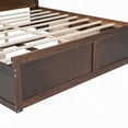 thumbnail image 3 of Wood Platform Bed with Ample Storage & USB - King Size - Antique Finish, 3 of 16
