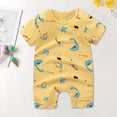 thumbnail image 2 of Otqutp Fashion Bodysuits for Toddler Summer 0 to 18 Months Baby Boys Girls Cute Cartoon Pattern Home Short Sleeve Rompers, 2 of 8