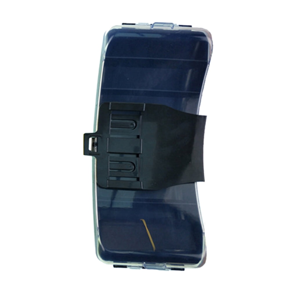 Portable Fishing Tackle Box Plastic Baits Lures Waist Box with Belt Fish Accessories Organizers Storage Case Easy to Use