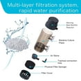 thumbnail image 4 of AQQA Fluidized Moving Bed Filter, Bubble Bio Media Reactor for Aquarium Fish Tank, Air Stone&Sponge Filter Included, L, 4 of 7