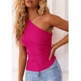 thumbnail image 4 of Musculosa PRETTYGARDEN Mujer Verano 2025 Y2K Un Hombro, 4 of 5