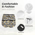 thumbnail image 6 of Lsque Gold Flamingo Printed Women's Running Shorts with Liner Pockets,Elastic Quick Dry Workout Athletic Gym Yoga Shorts,Womens High Waist Shorts-Small, 6 of 9