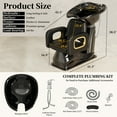 thumbnail image 5 of Baasha Premium Shampoo Chair, Shampoo Bowl and Chair Set for Salon, Professional Barber Shampoo Chair with Memory Sponges Cushion, Backwash Chair Hair Shampoo Bowl for Salon, 5 of 11