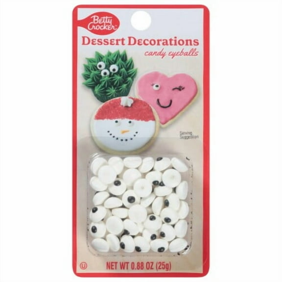 Betty Crocker Dessert Decorations Candy Eyeballs 0.88 oz - Pack of 2