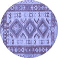 thumbnail image 1 of Ahgly Company Indoor Round Southwestern Blue Country Area Rugs, 3' Round, 1 of 4