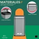 thumbnail image 3 of Mubson Bote de Basura Cuadrado 20 L de Acero Inoxidable con Pedal Pubel, 3 of 5
